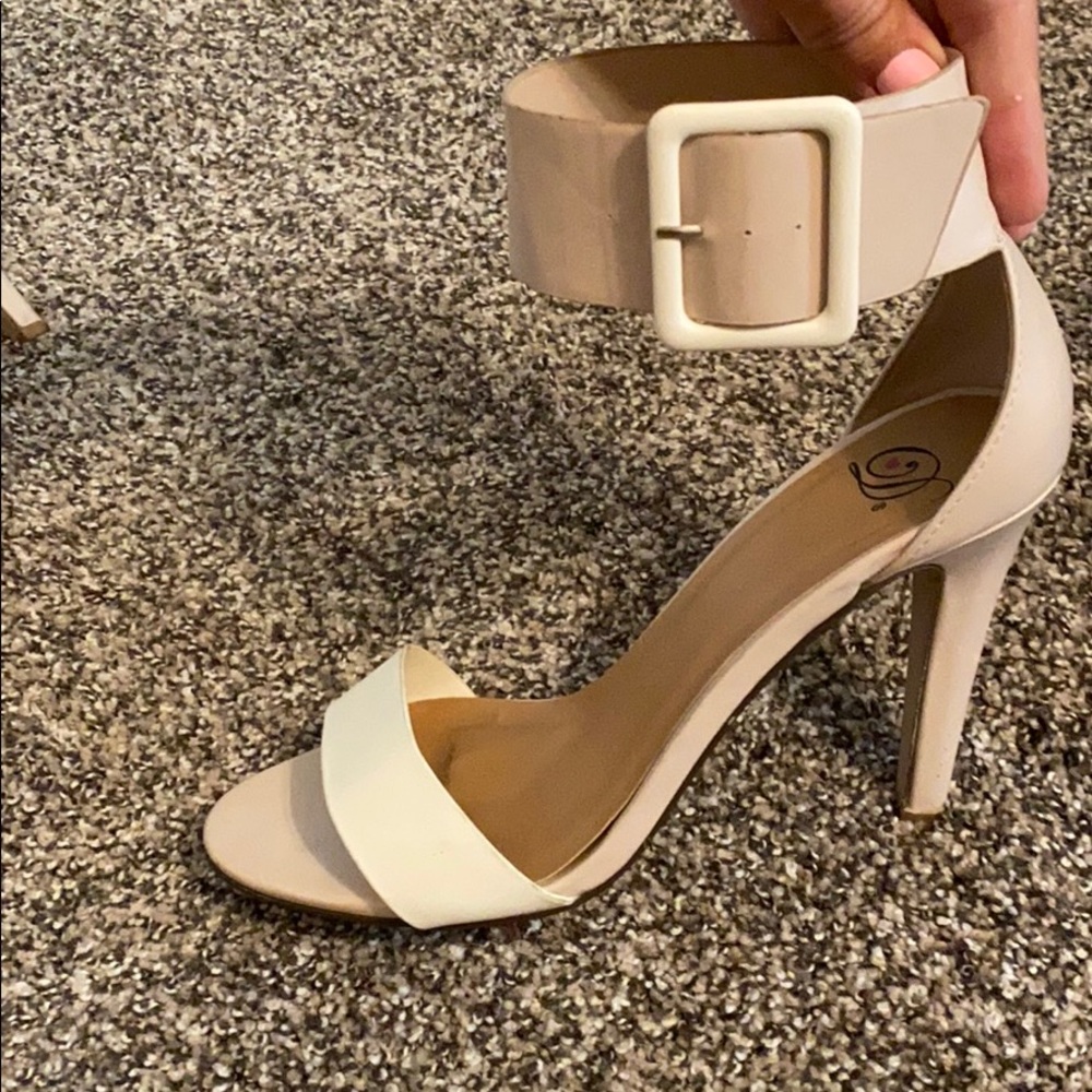 White and Cream Heels